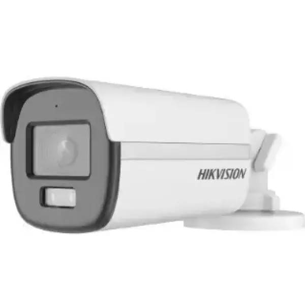  HIKVISION DS-2CE12KF0T-LFS Cámara bala híbrida ColorVu 5MP lente 2.8mm luz blanca + IR micrófono sirena 
