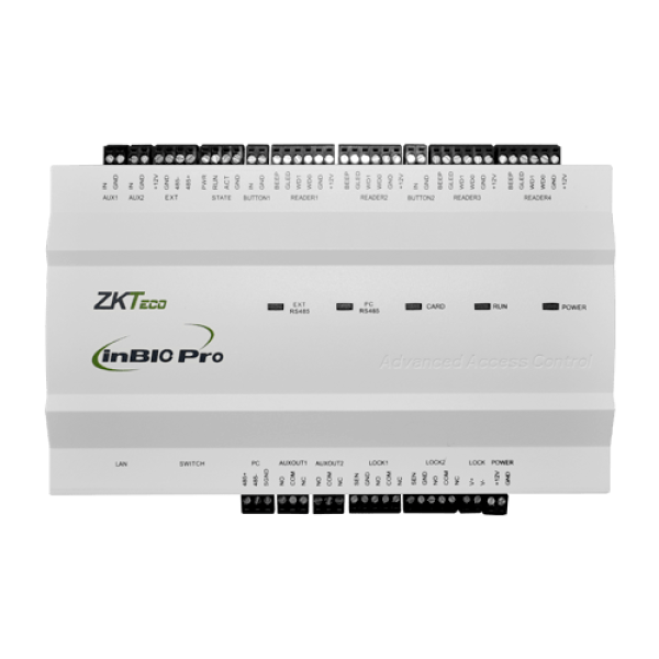  ZKTECO ZK-INBIO260PRO Módulo controlador 2 puertas 4 lectores TCP/IP 30000 usuarios 