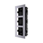  HIKVISION DS-KD-ACF3/PLASTIC Marco Montaje Empotrado 3 Módulos Videoportero Plástico 323x111x33mm 