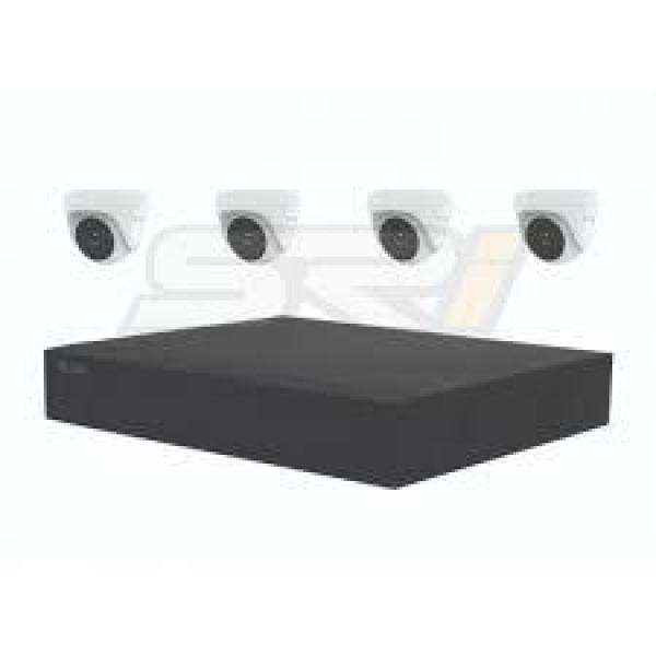  HILOOK HiKit/TK-4142TH-MH Kit 4 cámaras domo 2MP TurboHD + DVR 4 canales + accesorios 