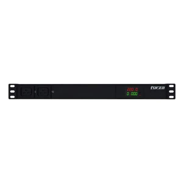  FORZA FPD-1012M1U PDU medible 4000W 10 tomas 1U 220V monitoreo 