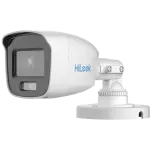  HILOOK THC-B127-LMS Mini Bala 2MP 1080P Lente 2.8mm Led Luz Blanca + IR Audio Coaxial Metal IP67 