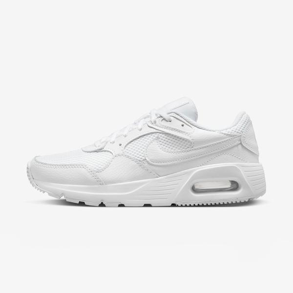  NIKE Air Max SC zapatillas dama blanco cuero sintético suela goma 