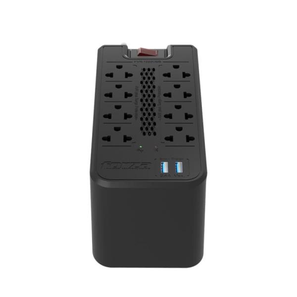  FORZA FZ-FVR-1222USB Regulador automático de voltaje 1200VA/600W 8 salidas 2 USB 220V 