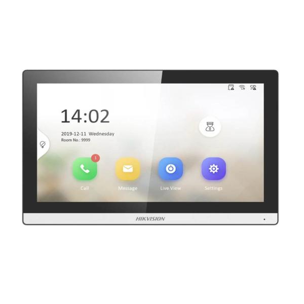  HIKVISION DS-KH6350-WTE1 Monitor video portero interior WiFi 7 pantalla táctil 2MP para 2 pisos negro 