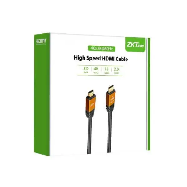  ZKTECO ZK-30HD-C Cable HDMI alta velocidad 3 metros blindado 4K 30Hz compatible HDMI 1.4 conectores oro 